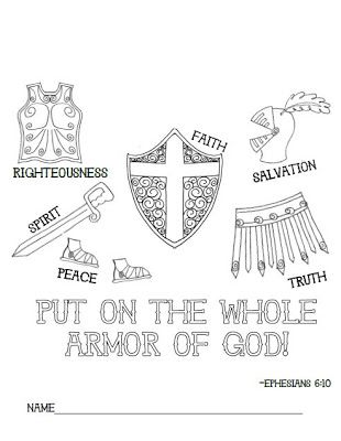 Look to him and be radiant armor of god folder cover armor of god armor of god lesson bible lessons for kids