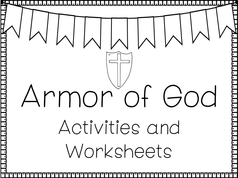 Armor of god activities and worksheets packet made by teachers