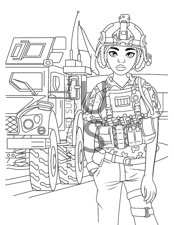 Army coloring page construction coloring page woman coloring page black history coloring page printable kids coloring pages