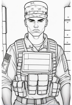 Soldiers coloring book for adults vol