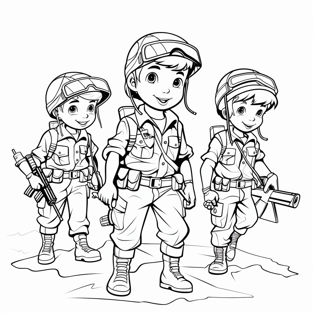 Printable army coloring pages