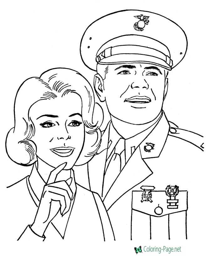 Armed forces coloring pages