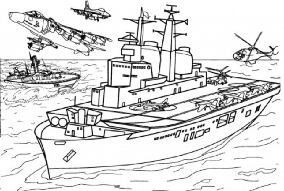 Get this military battleship army coloring pages bn