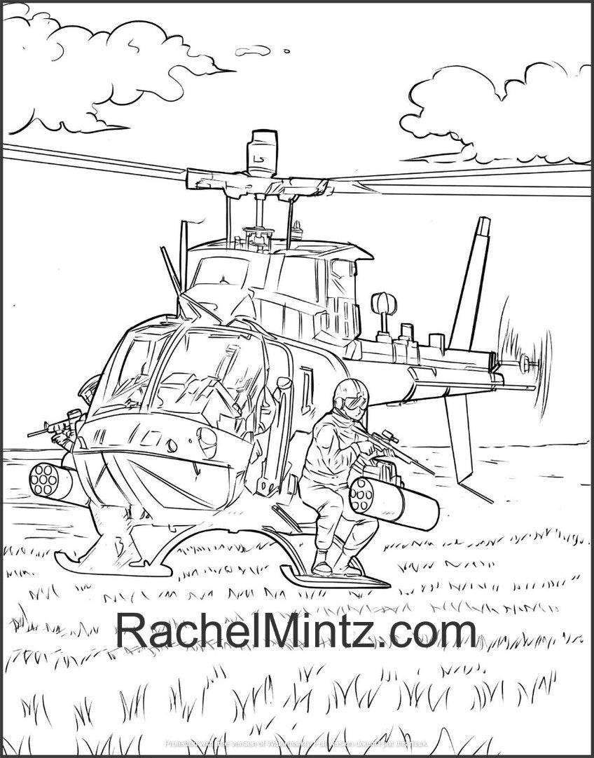 Military coloring pages