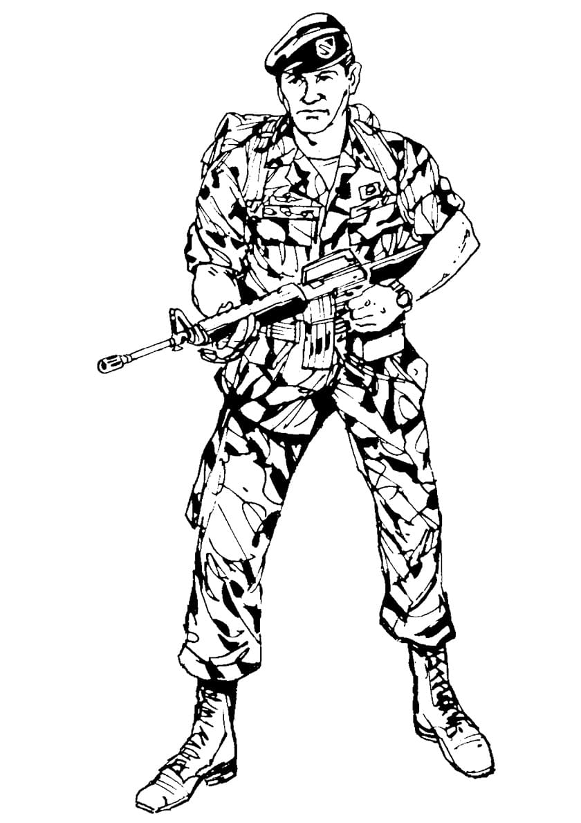 Soldiers coloring pages