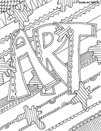 The arts coloring pages and printables