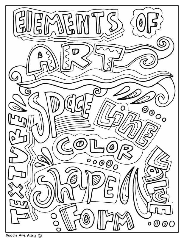 Visual art coloring pages printables