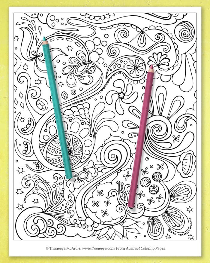 Free adult coloring pages â art is fun