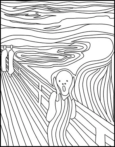 Fine art coloring pages