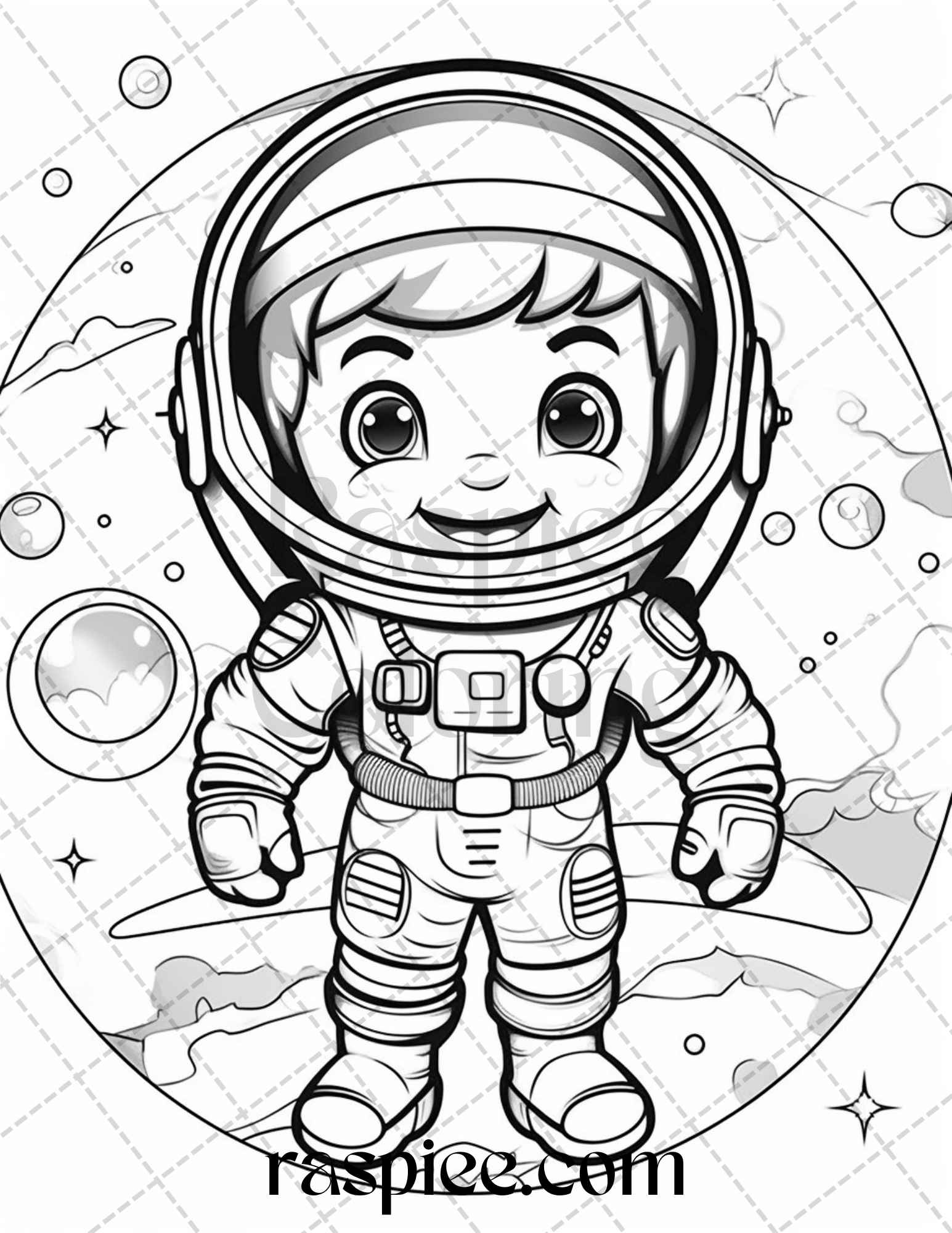 Cute astronaut adventures coloring pages printable for kids pdf fi â coloring