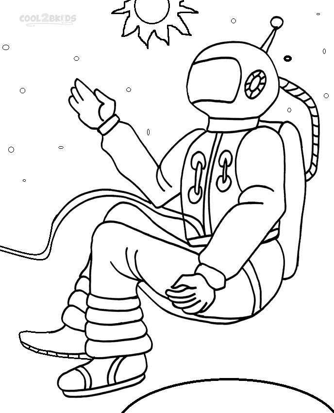 Astronaut coloring pages printable for free download