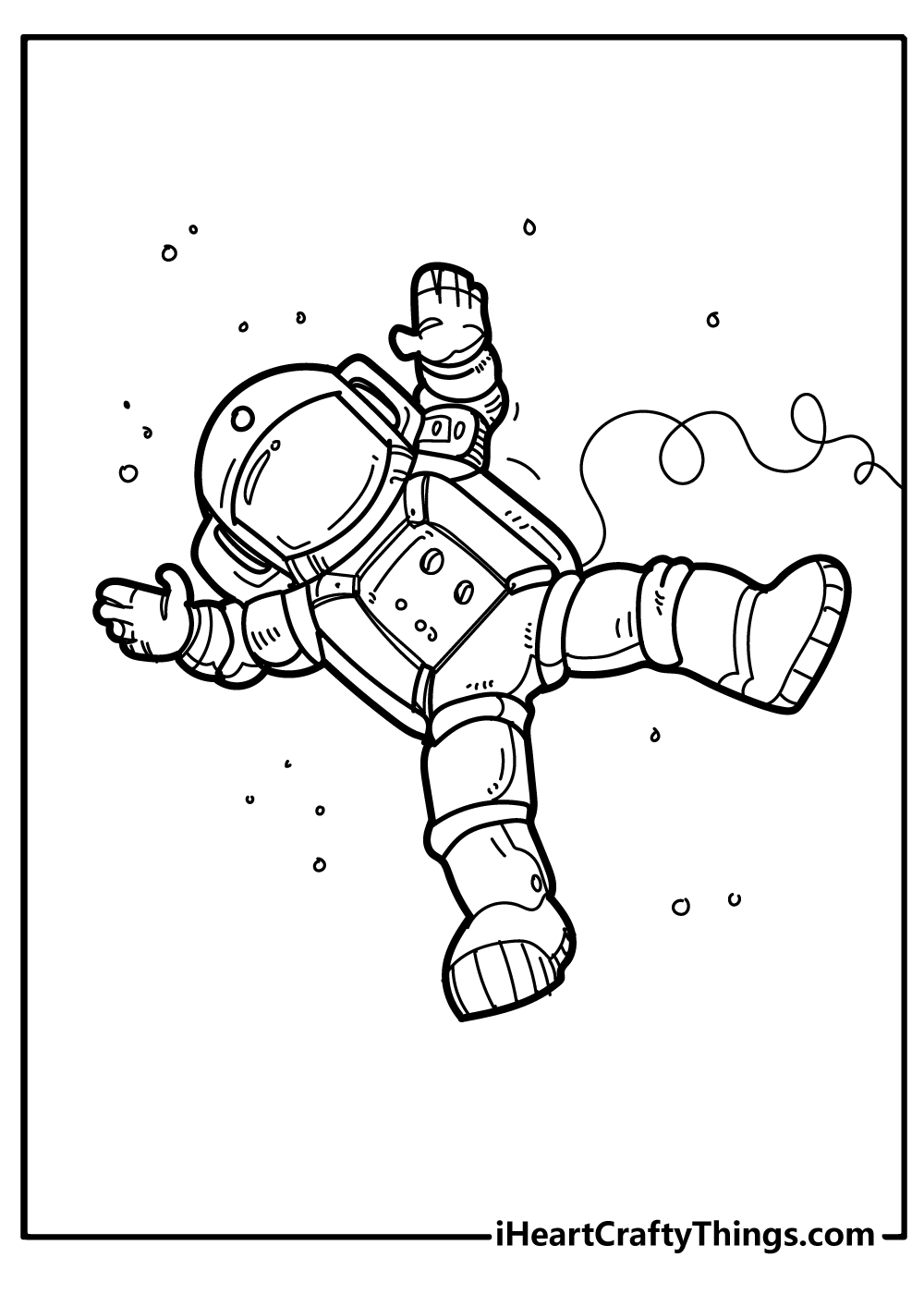 Astronaut coloring pages free printables