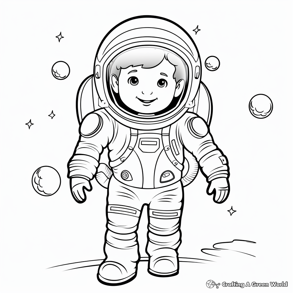 Astronaut coloring pages