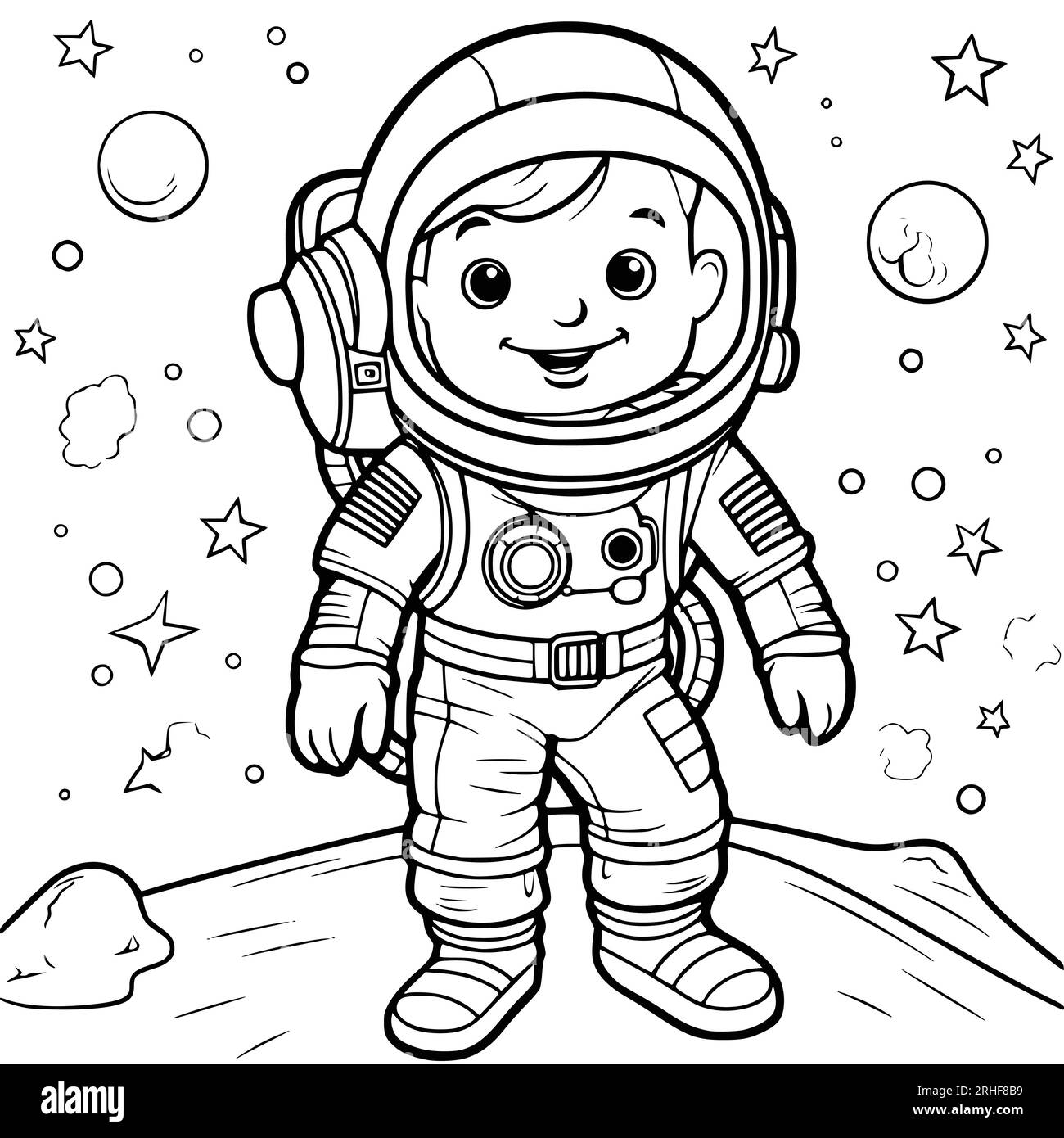 Astronaut coloring pages printable hi