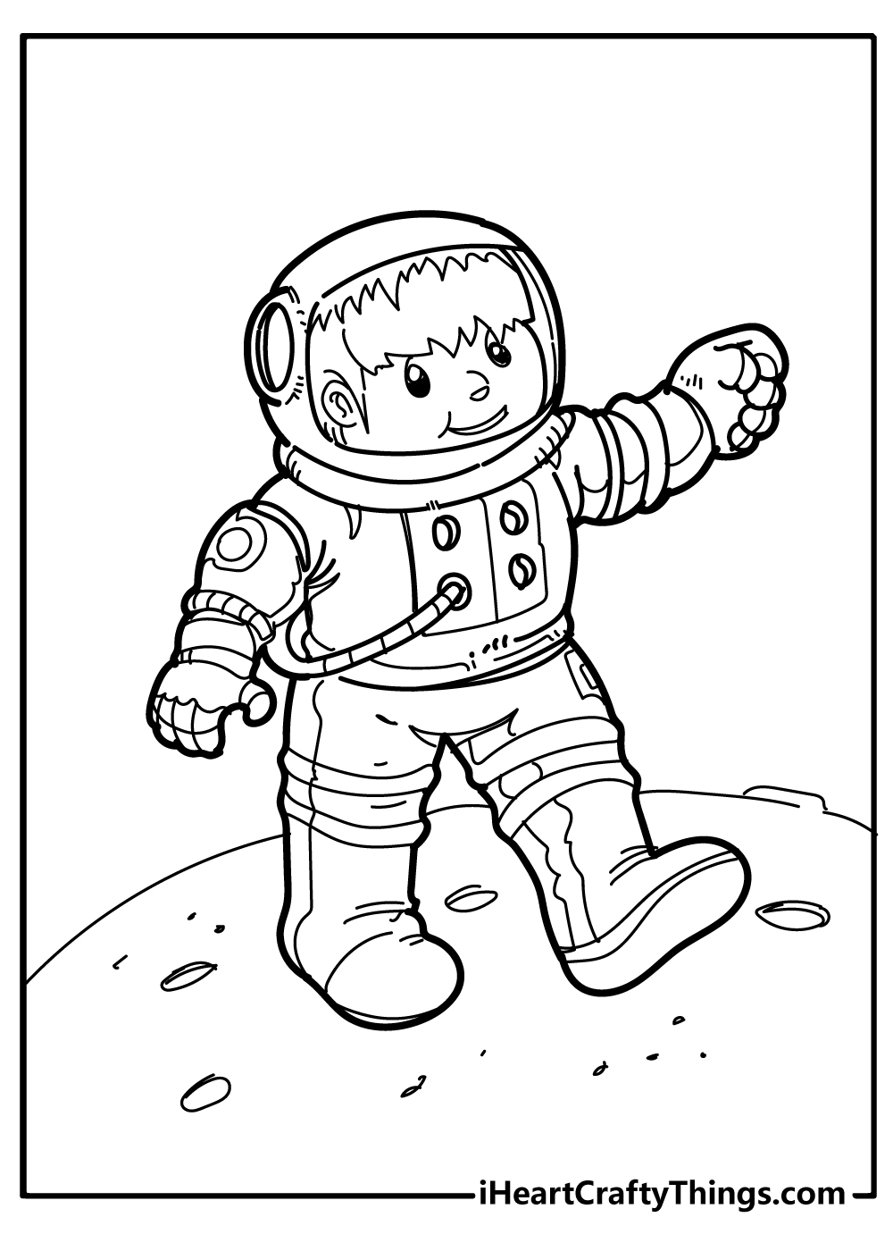 Astronaut coloring pages free printables