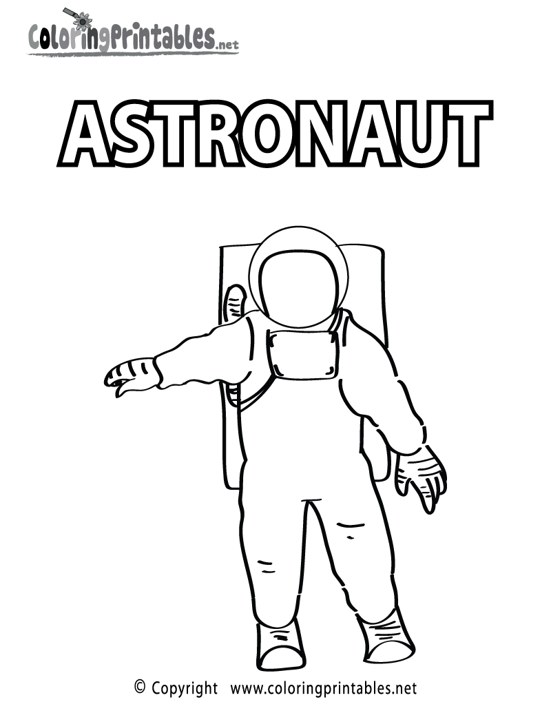 Astronaut coloring page