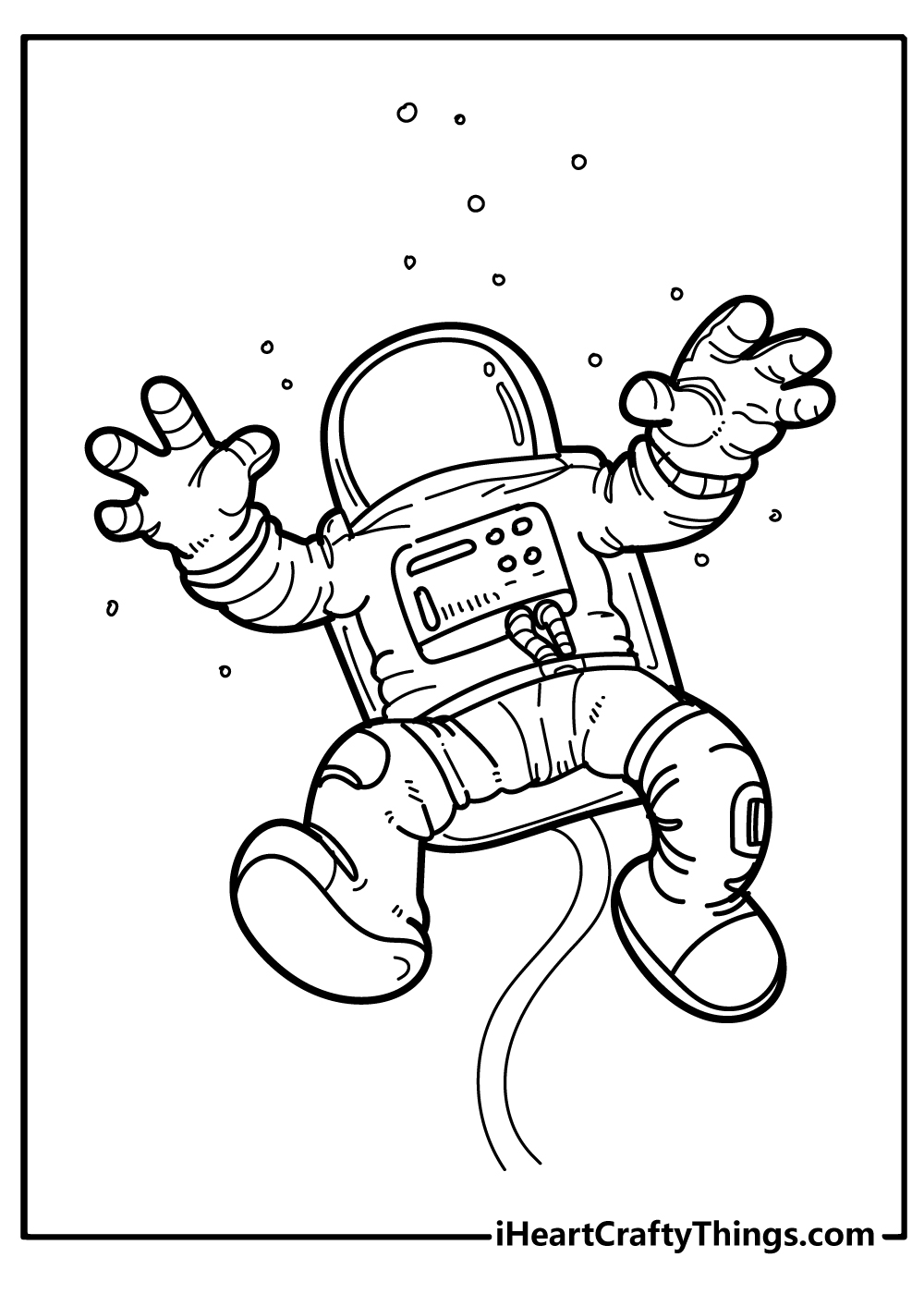 Astronaut coloring pages free printables