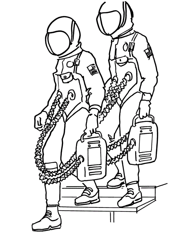 Free printable astronaut coloring pages for kids