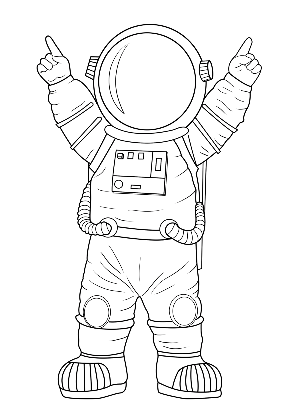 Astronaut coloring pages printable for free download