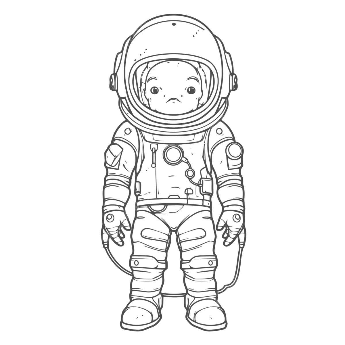 Little astronaut coloring page toddler spaceship boy printable coloring outline sketch drawing vector astronaut drawing spaceship drawing wing drawing png and vector with transparent background for free download