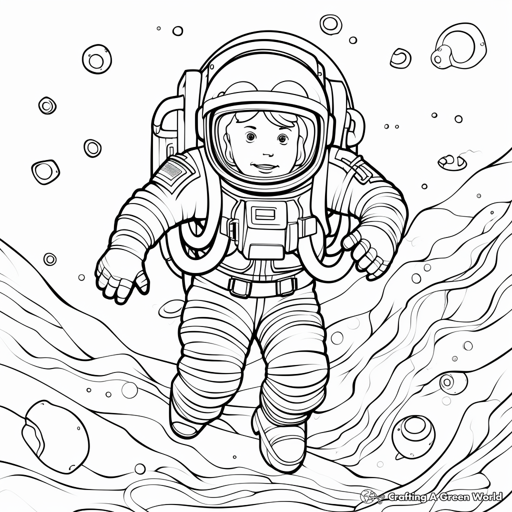 Astronaut coloring pages