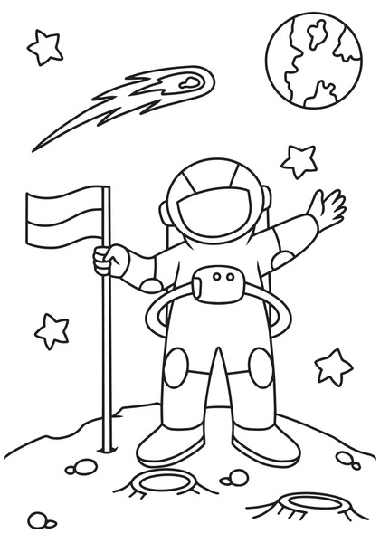 Astronaut coloring page images stock photos d objects vectors