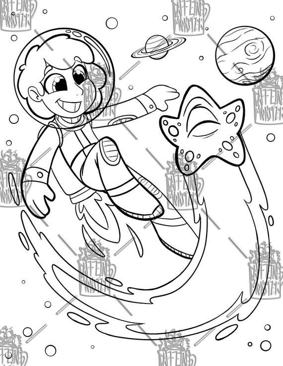 Astronaut coloring page