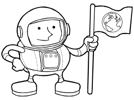 Astronaut coloring pages and printable activities