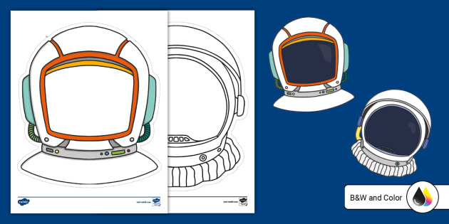 Astronaut helmet mask craft teacher made