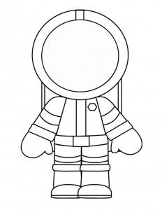 Printable template for the astronaut space preschool space theme classroom space classroom