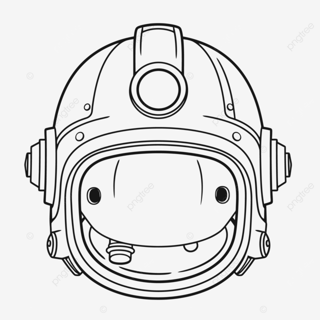 White image with an astronaut helmet coloring page outline sketch drawing vector astronaut drawing wing drawing ring drawing png and vector with transparent background for free download