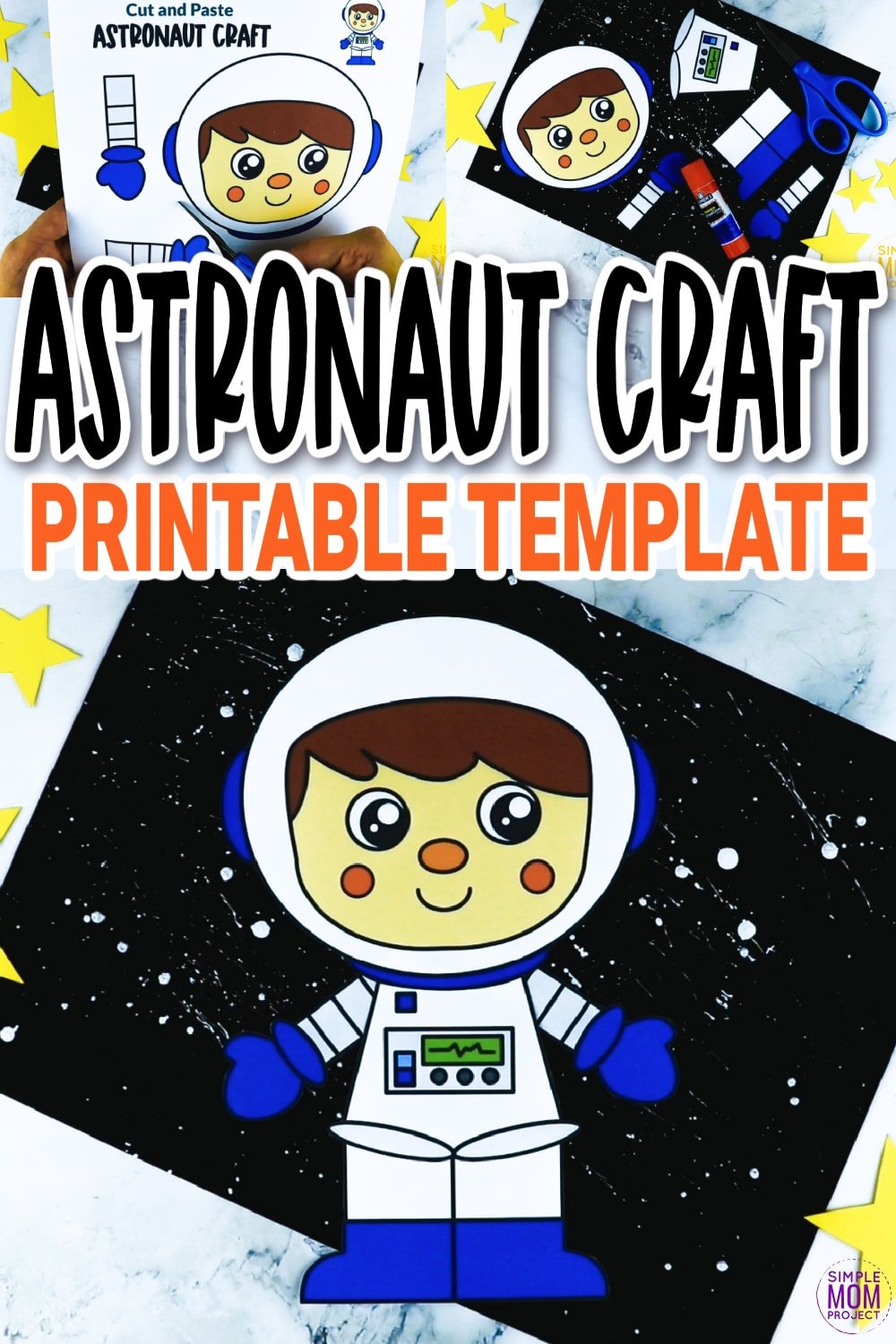 Astronaut craft with printable template â simple mom project