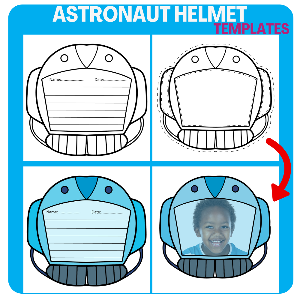 Astronaut helmet templates