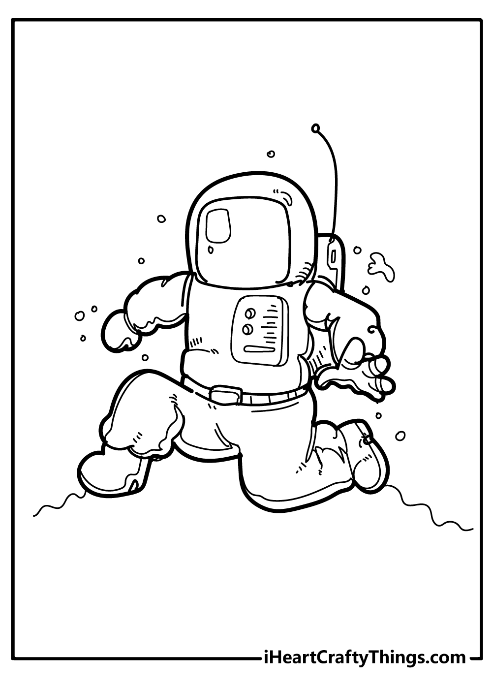 Astronaut coloring pages free printables