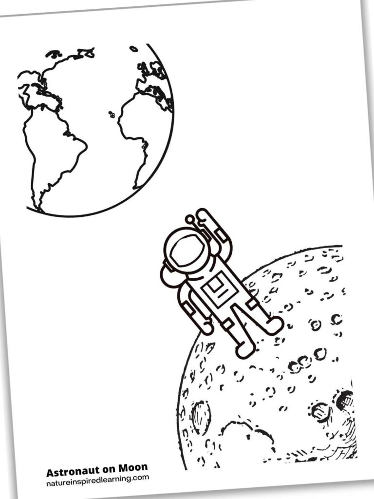 Out of this world astronaut coloring pages