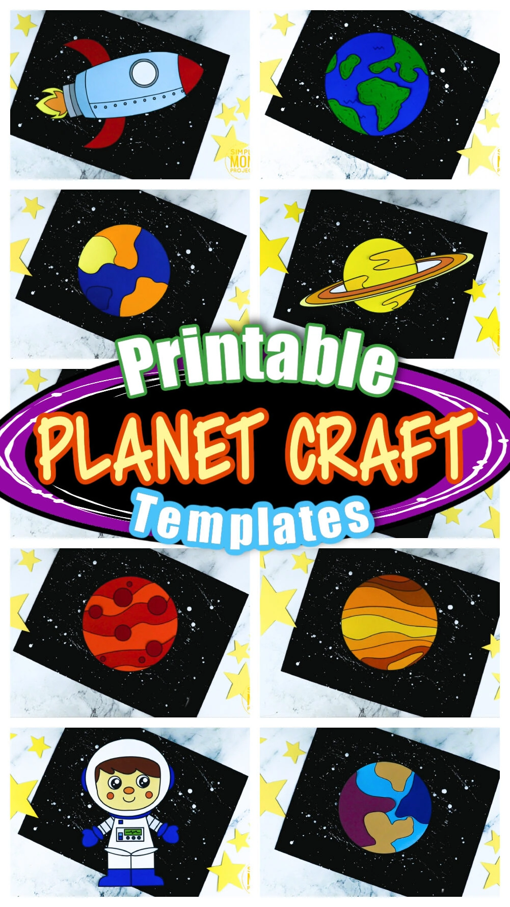 Astronaut craft with printable template â simple mom project
