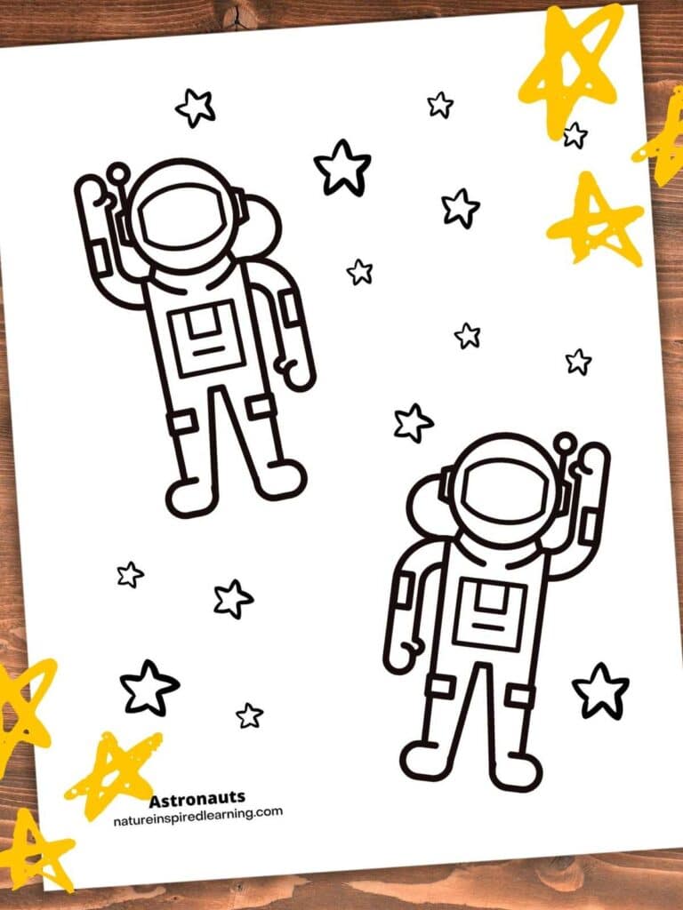 Out of this world astronaut coloring pages