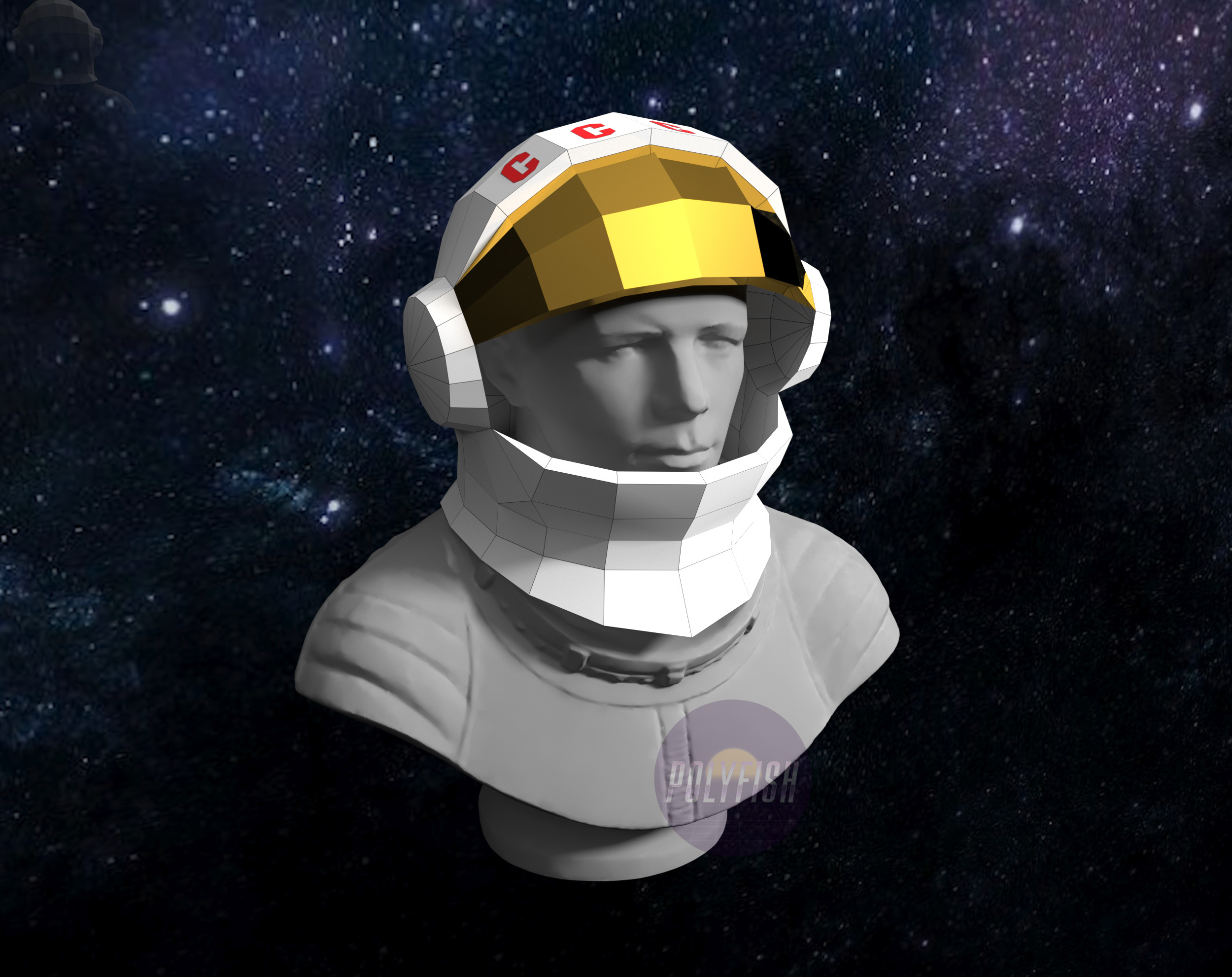 Diy astronaut helmet d model template papercraft pdf