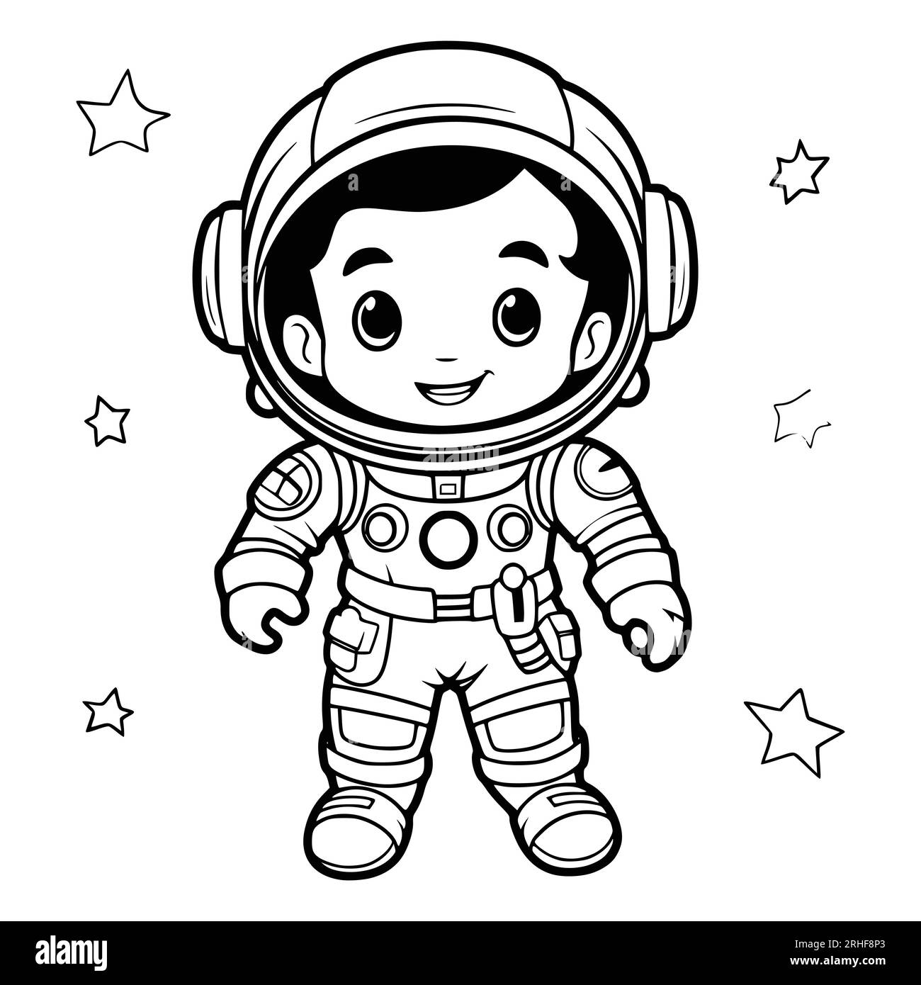 Astronaut coloring pages for preschool hi