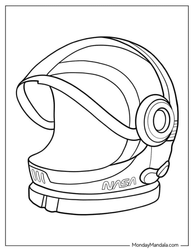 Astronaut coloring pages free pdf printables