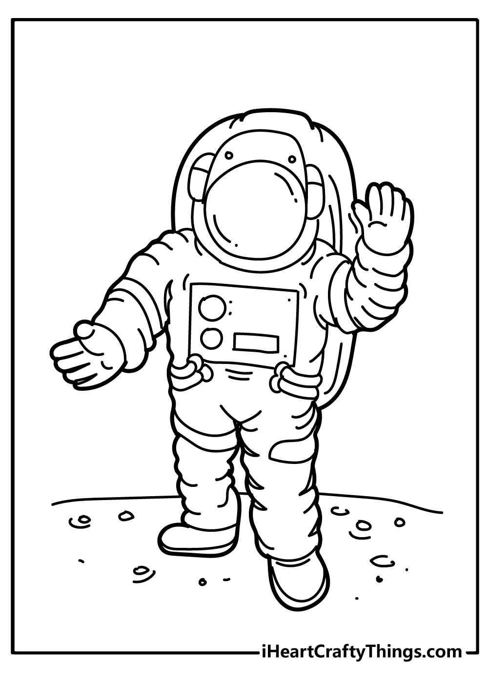 Astronaut coloring pages free printables