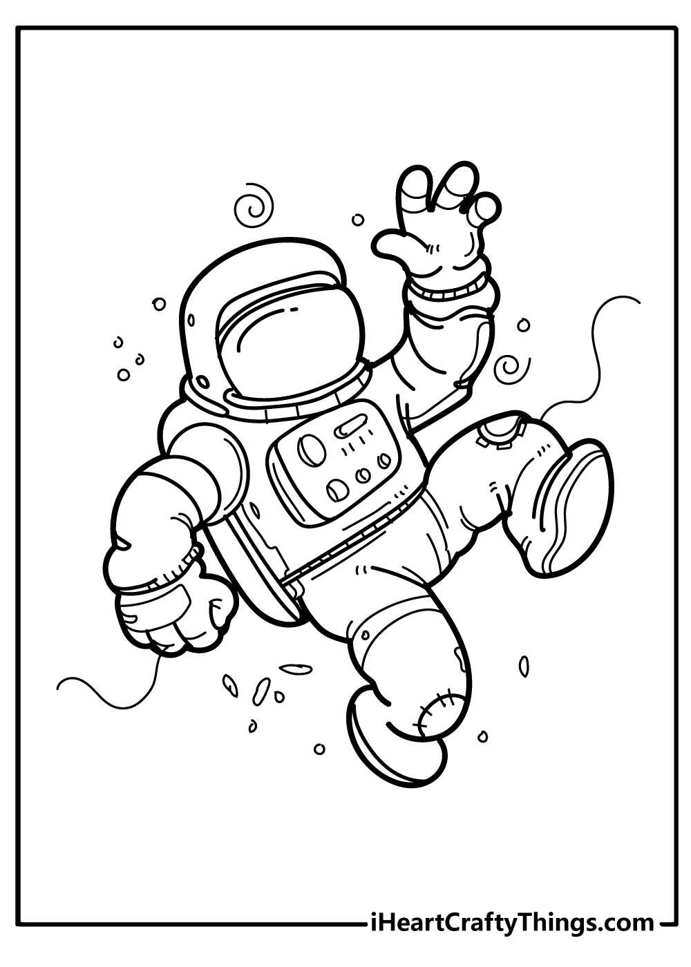 Astronaut coloring pages free printables