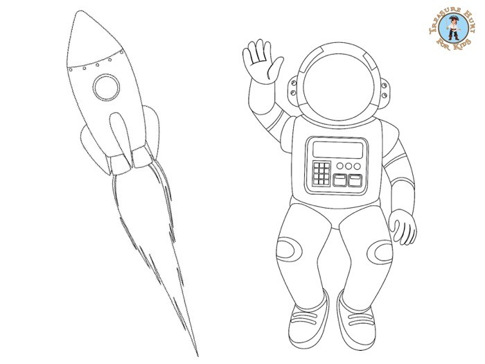 Atronaut coloring page