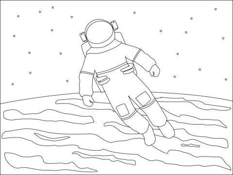 Astronaut coloring page free printable coloring pages