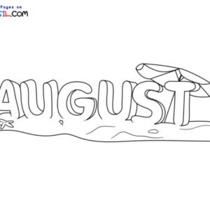 August coloring pages printable for free download