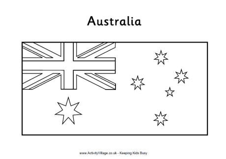 Australia flag louring page flag loring pages australia flag australia for kids