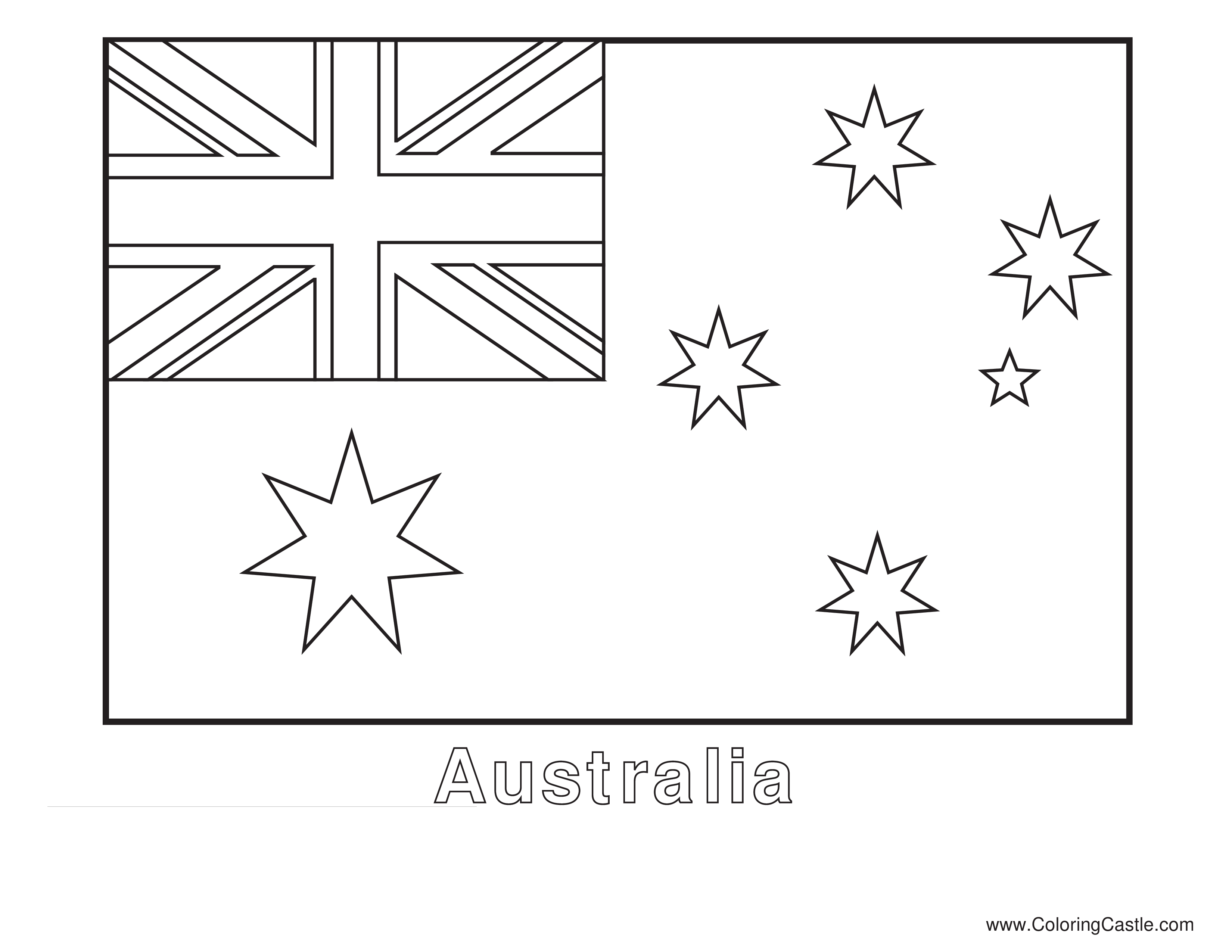 Colorsheet flag australia