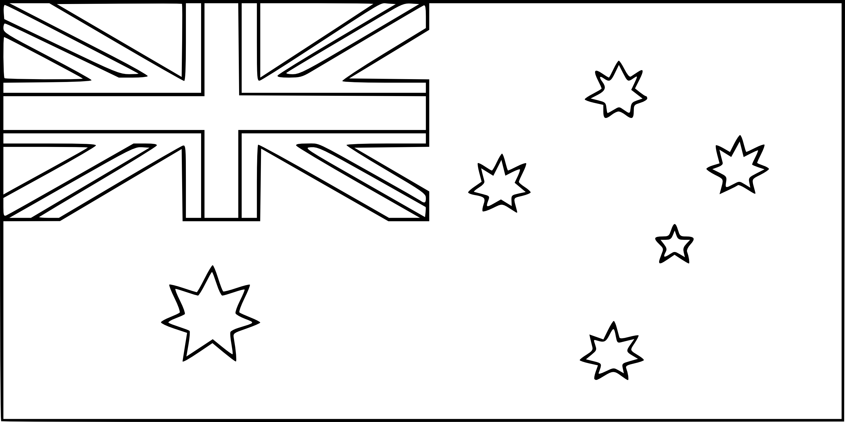 Australia flag coloring page