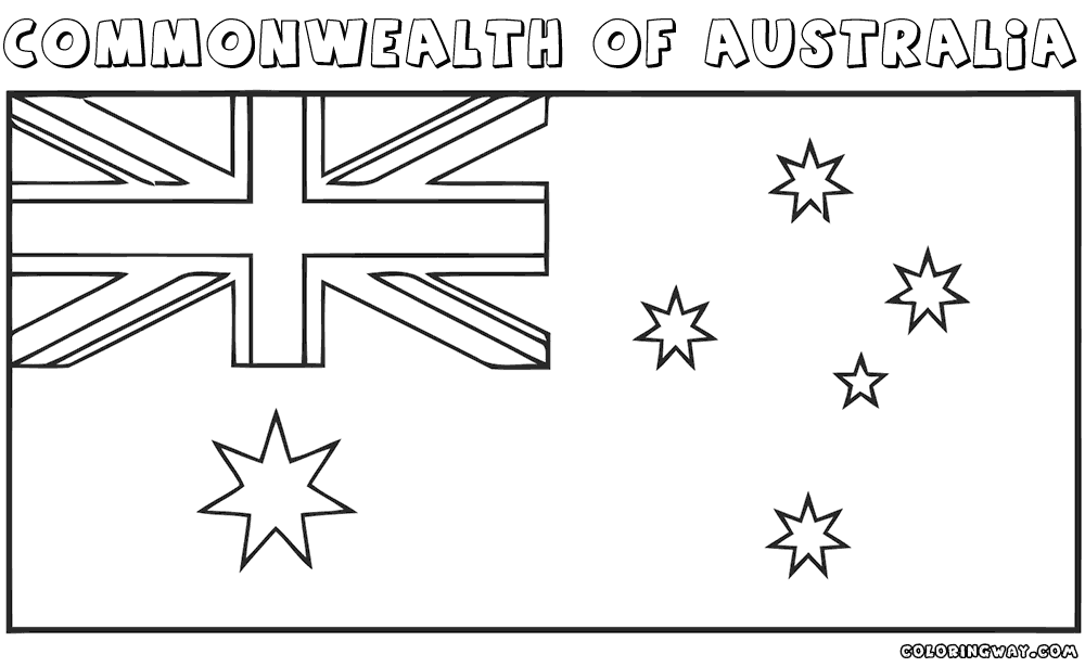 Australian flag coloring pages coloring pages to download and print