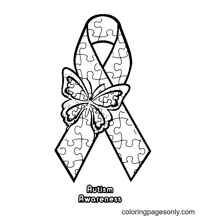 Autism awareness coloring pages printable for free download